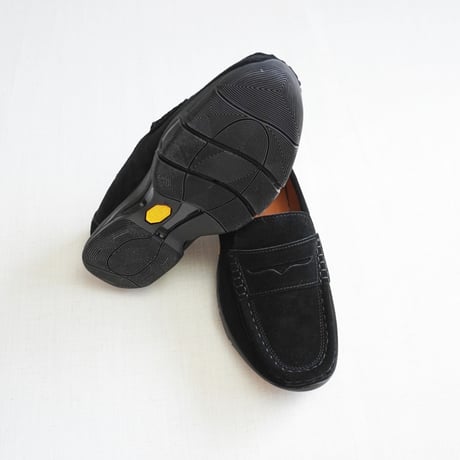 ＊ユニセックス＊molle shoes-モールシューズ-ハイブリッド ローファー / スウェードブラック