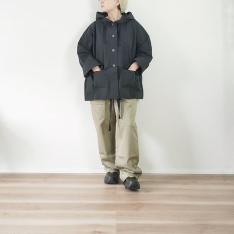 3色＊ASCOT by yim-アスコットバイイム-コットンナイロン スノーウォッシュ フードブルゾン