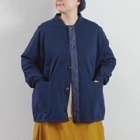 2色＊ユニセックス＊SLOWHANDS-スローハンズ-オーガニックコットン フレンチテリー ペインタージャケット