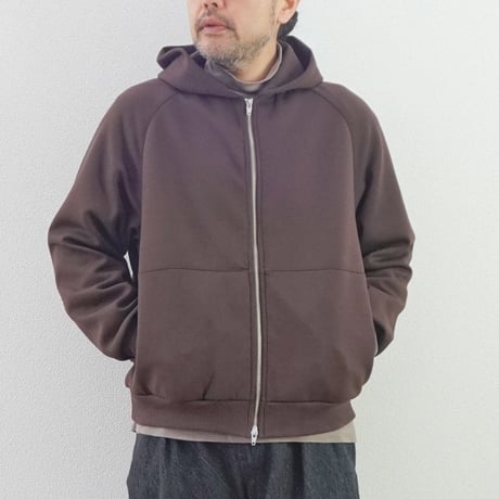 2色＊ユニセックス＊LA MOND-ラモンド-DOUBLE AIR KNIT UP HOODIE LM-C-218