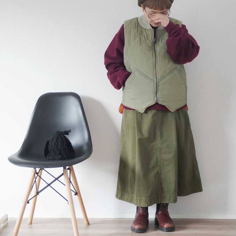 2色*ユニセックス*modem design-モデムデザイン-quilted vest 2色*ユニセックス*modem design-モデムデザイン-quilted vest