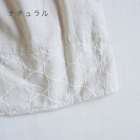 2色＊ASCOT by Torinoco-アスコットバイトリノコ-サークル刺繍フレンチマリンタックスカート