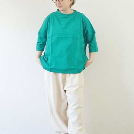 5色＊レディース＊Linen ya-リネンヤ-デラヴェ七分袖Tシャツ