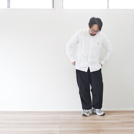 ユニセックス ARVOR MAREE-アルボマレー-SAILOR COLLAR L/S SHIRT OXFORD セーラーカラーシャツ