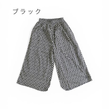 ＊レディース＊Brocante-ブロカント-ジオメトリック柄 コットンボイルピエロパンツ