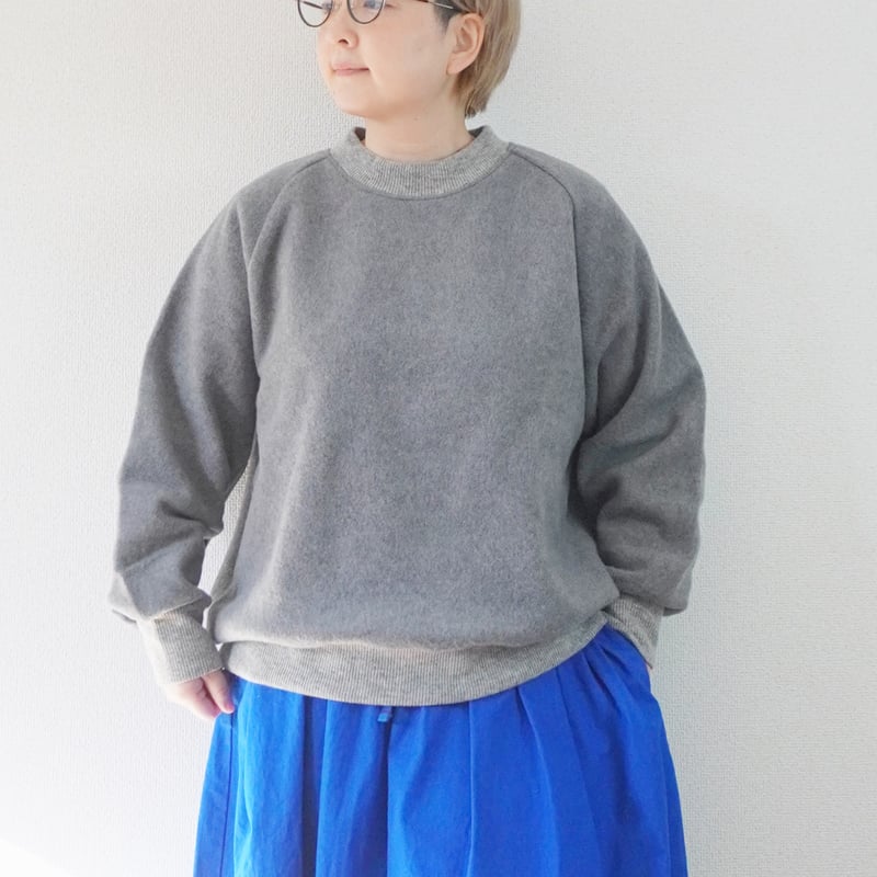 レディース＊prit-プリット-1/14ウールカノコビーバークルーネックプル