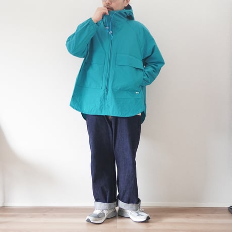 2色＊ユニセックス＊amne-アンヌ-NYLON useful hoodie / amn-CT-015