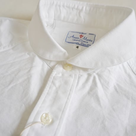 ユニセックス ARVOR MAREE-アルボマレー-SAILOR COLLAR L/S SHIRT OXFORD セーラーカラーシャツ