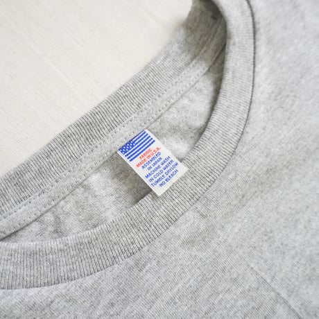 ＊ユニセックス＊Audience-オーディエンス-ビッグサイズリメイク USAファブリック丸胴国産ポケットTEE/杢グレー