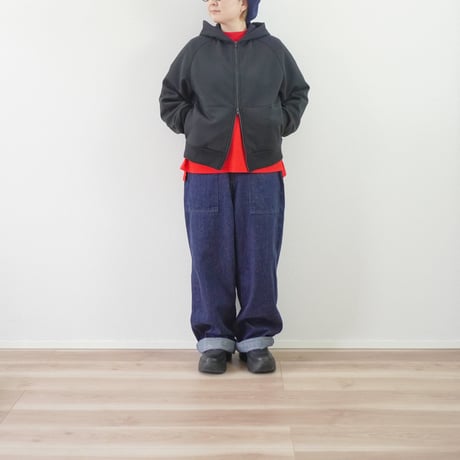 2色＊ユニセックス＊LA MOND-ラモンド-DOUBLE AIR KNIT UP HOODIE LM-C-218