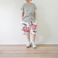 ＊ユニセックス＊TIGRE BROCANTE-ティグルブロカンテ-Lively animals ヘリンボンイージーショートパンツ
