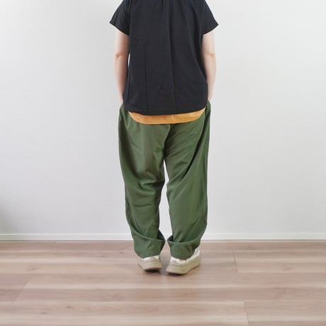 3色＊ユニセックス＊SLOWHANDS-スローハンズ-nylon×polyester stretch NEW Morocco pants