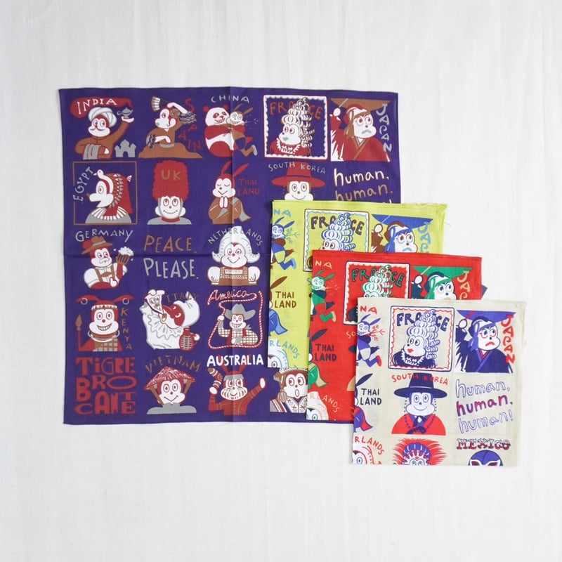 4色＊GOODS＊TIGRE BROCANTE-ティグルブロカンテ-One World 柄 ガ