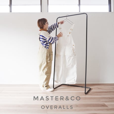 全2色＊ユニセックス＊MASTER&Co＊-マスターアンドコー-高密度チノクロス OVERALLS オーバーオール