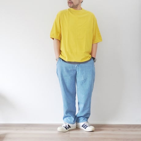2色＊ユニセックス＊TIGRE BROCANTE-ティグルブロカン-11.5オンスデニム バックポケットカーゴパンツ/フェード、ブラック