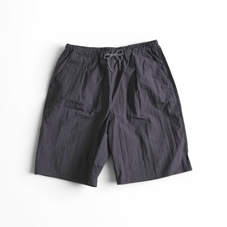 ＊ユニセックス＊LA MOND-ラモンド-Cotton/Nylon Poplin Shorts/ブラック/LM-P-129-TC