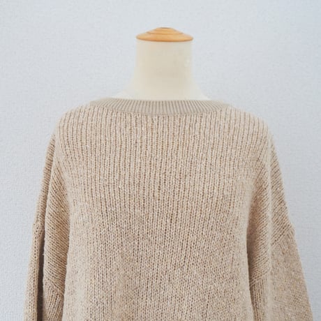 2色＊ユニセックス＊ORDINARY FITS-オーディナリーフィッツ-COTTON PULLOVER  KN005-125/ブラック、ベージュ