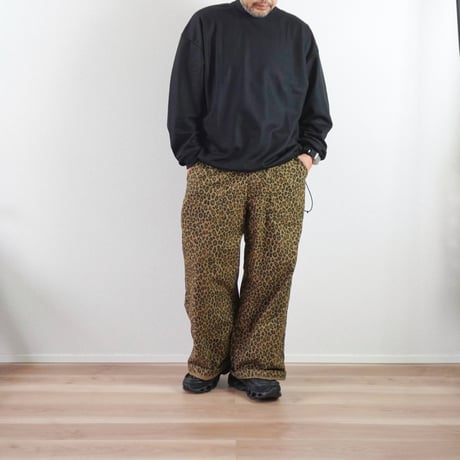 2色＊ユニセックス＊LA MOND-ラモンド-DRAWST MOCK NECK WOOL LONGTEE（LM-C207-WL）