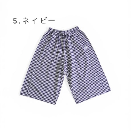 ＊レディース＊快晴堂 -ゆらぎギンガム/ふわりはかまパンツ / 62P-13