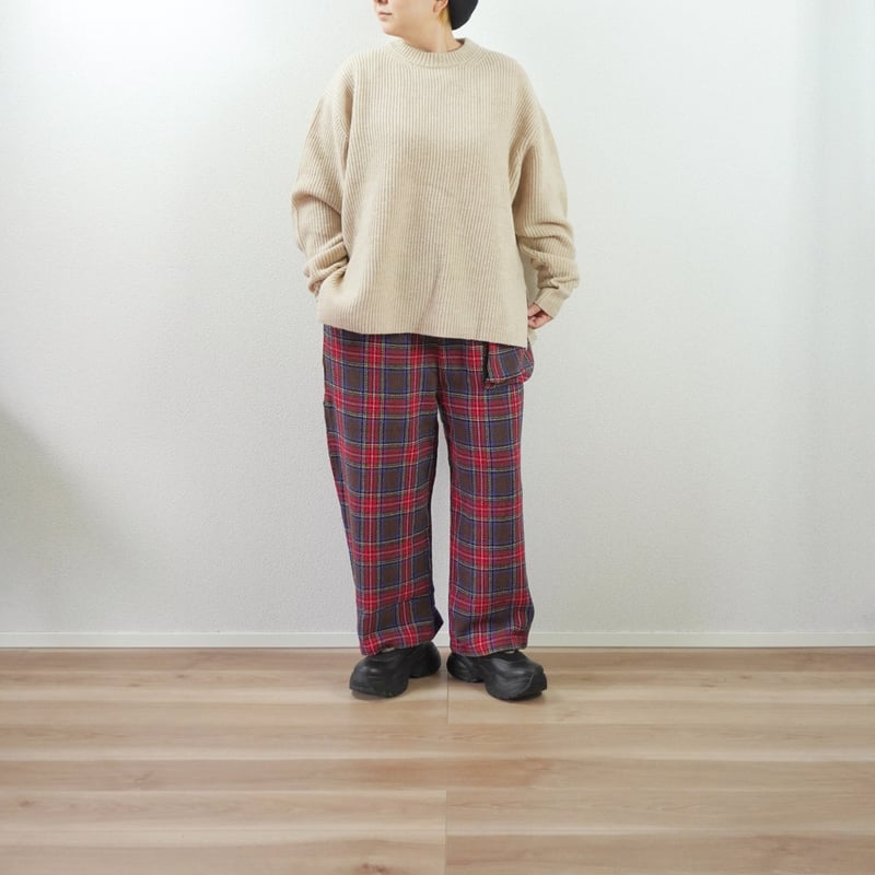 3色＊レディース＊快晴堂 - Girl'sタータンチェック・リラクシンWork