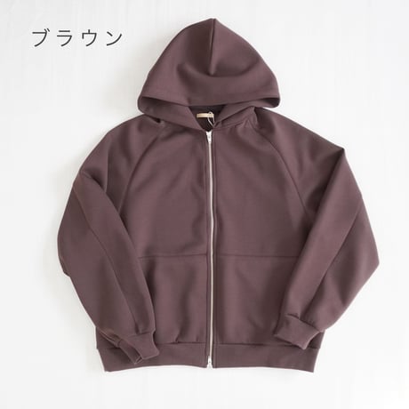 2色＊ユニセックス＊LA MOND-ラモンド-DOUBLE AIR KNIT UP HOODIE LM-C-218