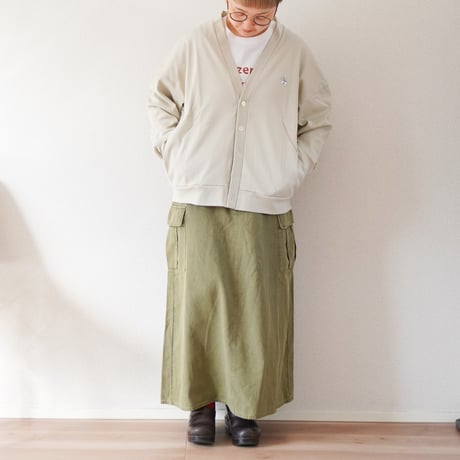 2色＊ユニセックス＊amne-アンヌ-CIRCULAR RIB Dalahäst cardigan