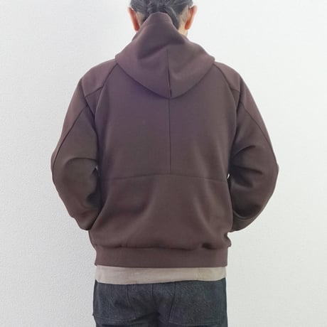 2色＊ユニセックス＊LA MOND-ラモンド-DOUBLE AIR KNIT UP HOODIE LM-C-218