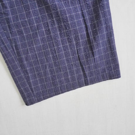 2色＊ユニセックス＊modem design-モデムデザイン-Checked Wide Pants / チェックワイドパンツ