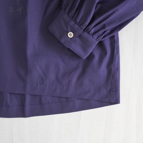 ＊4色＊レディース＊ LinenYa – リネンヤ – コットンフリル長袖ブラウス