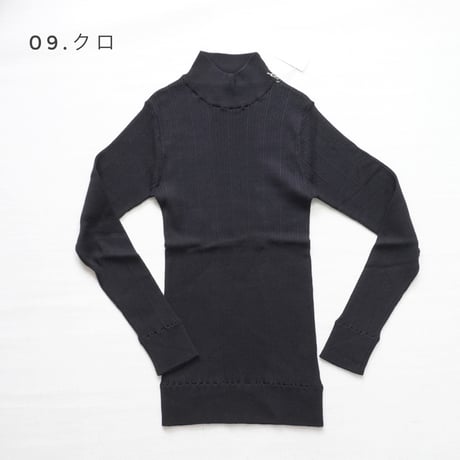 ６色レディース＊DAYS Basic-デイズ ベーシック-ランダムテレコハイネック