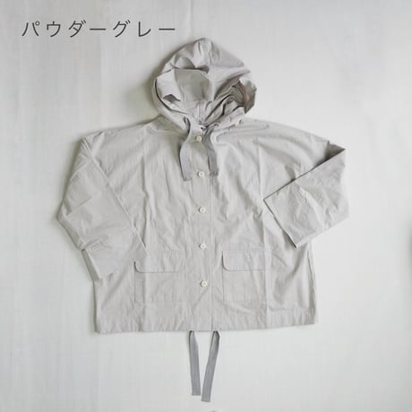 3色＊ASCOT by yim-アスコットバイイム-コットンナイロン スノーウォッシュ フードブルゾン