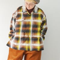 2色ユニセックス＊IMPRESTORE-インプレストア-Printed flannel shirt / J.FOX