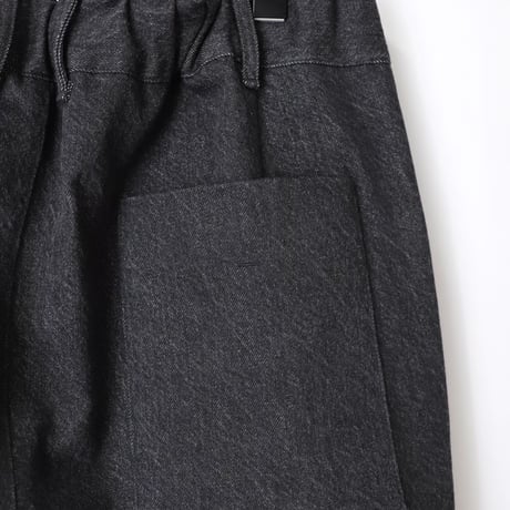＊ユニセックス＊amne-アンヌ-Pre-wash DENIM eel's / amn-PT-041 / Black