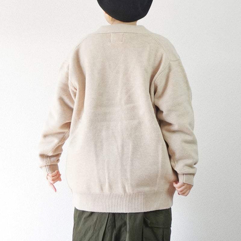 3色＊prit（プリット） 2/15ラムウール5G天竺編み Vネックワイド