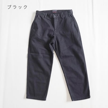 2色＊ユニセックス＊TIGRE BROCANTE-ティグルブロカン-11.5オンスデニム バックポケットカーゴパンツ/フェード、ブラック