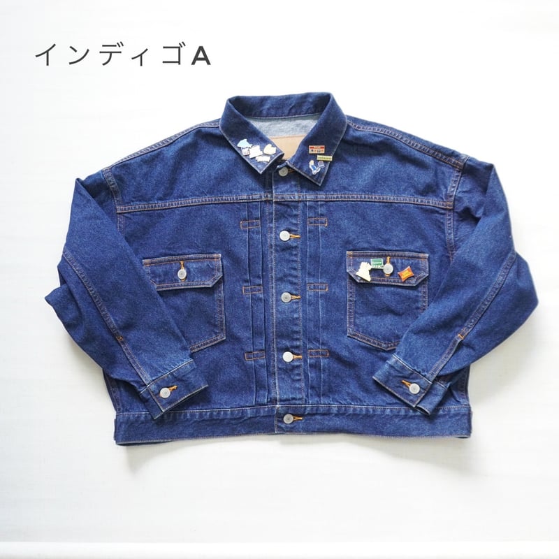 2色＊レディース＊ichi-イチ-ショート デニムジャケット 2nd TYPE with