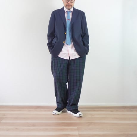 ＊ユニセックス＊J.PRESS ORIGINALS-Wool Polyester Stretch Tropical 3B Blazer / Baggy Fit