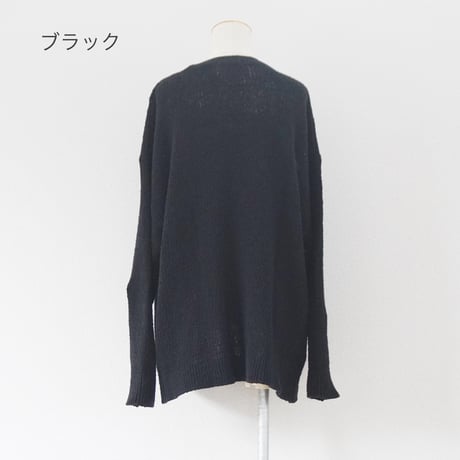 2色＊ユニセックス＊ORDINARY FITS-オーディナリーフィッツ-COTTON PULLOVER  KN005-125/ブラック、ベージュ