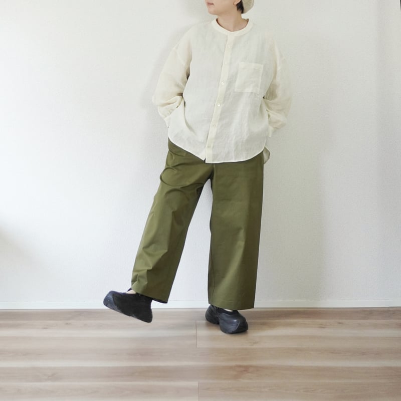 3色＊レディース＊Linen ya-リネンヤ-ワイドイージーパンツ