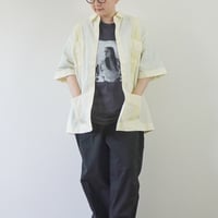＊ユニセックス＊BURLAP OUTFITTER 【バーラップアウトフィッター】- S/S GUAYABERA SHIRT/ ショートスリーブ ガヤベラ シャツ/オフホワイト