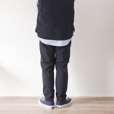 ＊ユニセックス＊LA MOND-ラモンド-STRETCH EASY TROUSERS/LM-P-126-PR ネイビーブラック