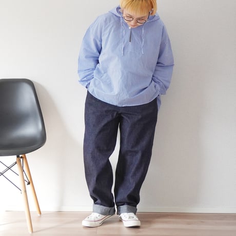 2色ユニセックス＊have a good day-ハブアグッドデイ-10oz DENIM TROUSER RELAX PANTS