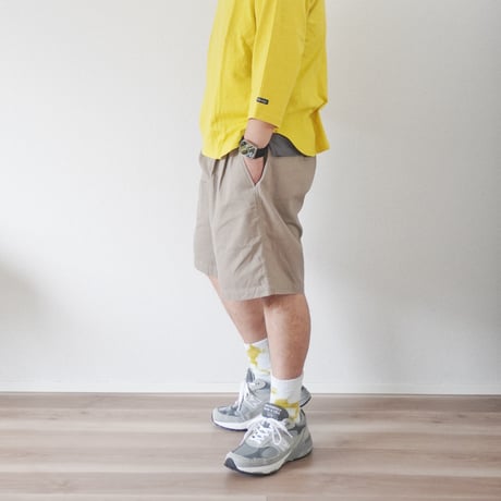 3色ユニセックス＊USED REMAKE-90's outerrim 2タック ショートパンツ ウエスト紐リメイク