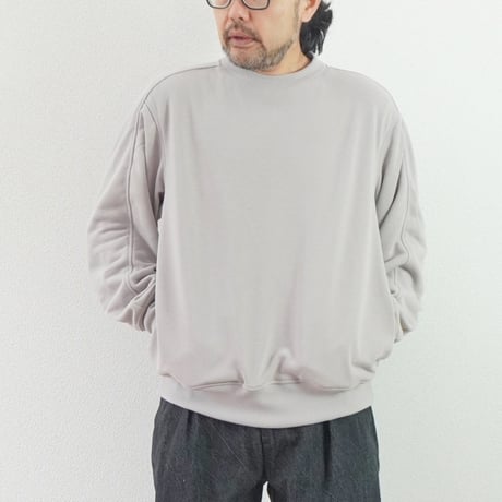 2色＊ユニセックス＊LA MOND-ラモンド-STITCH WORK LIGHT SWEAT