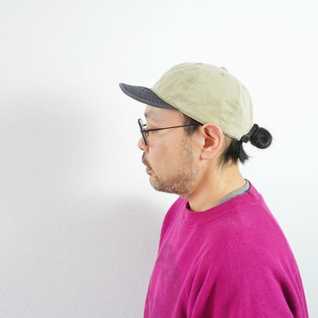 2色goods＊HIGHER-ハイヤー-CHINO × OXFORD BRIM FADED CAP