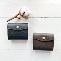 2色goods＊MASTER&Co.-レザー ウォレット リザード(トカゲ)型押し mc1132/ブラウン・ブラック