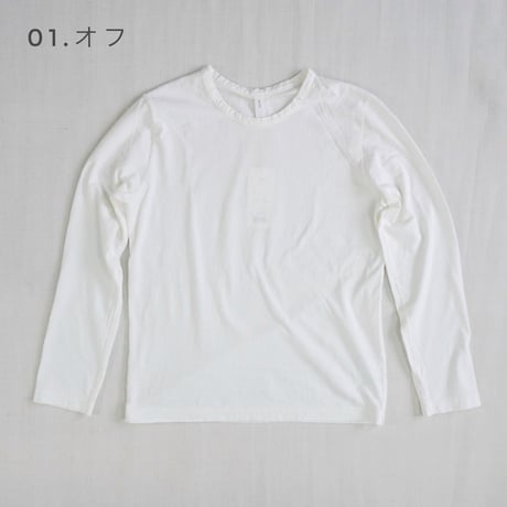 3色＊レディース＊prit-30/1リサイクルムラ糸天竺 長袖クルーネックTシャツ P91650