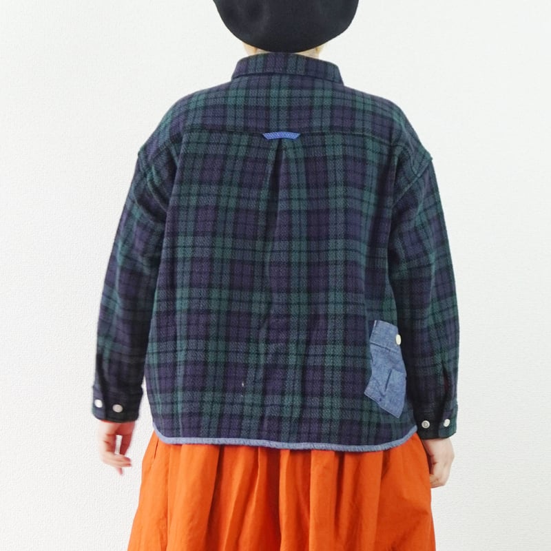 3色＊レディース＊快晴堂 -Girl'sタータンチェック・リラクシンWork