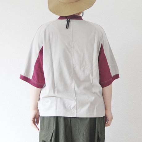 ＊ユニセックス＊TIGRE BROCANTE-ティグルブロカンテ-40/2モダン天竺クアトロ半袖T /エンジ