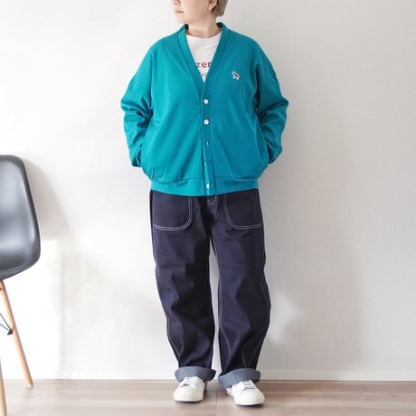 2色＊ユニセックス＊amne-アンヌ-CIRCULAR RIB Dalahäst cardigan